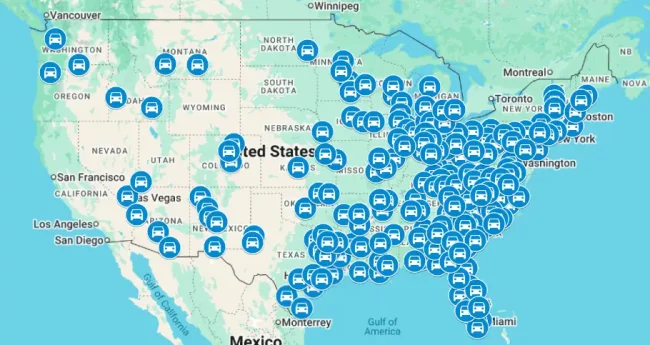 map of coverage